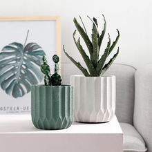 Load image into Gallery viewer, Polygon Textured Ceramic Planters
