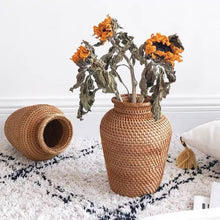 Load image into Gallery viewer, Rattan Hand Woven Vase