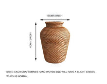 Load image into Gallery viewer, Rattan Hand Woven Vase