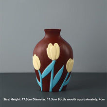 Load image into Gallery viewer, Flower Cutout Ceramic Vases