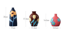 Load image into Gallery viewer, Flower Cutout Ceramic Vases
