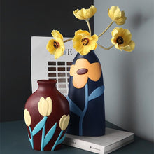 Load image into Gallery viewer, Flower Cutout Ceramic Vases
