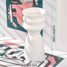 Load image into Gallery viewer, Paros White Ceramic Vases