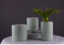 Load image into Gallery viewer, Imprint Cement Planters