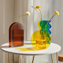 Load image into Gallery viewer, Citrine Transit Light Acrylic Vases