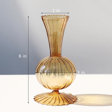 Load image into Gallery viewer, Earth Tone Petal Texture Glass Vase