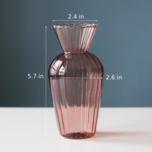 Load image into Gallery viewer, Earth Tone Petal Texture Glass Vase