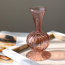 Load image into Gallery viewer, Earth Tone Petal Texture Glass Vase