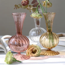Load image into Gallery viewer, Earth Tone Petal Texture Glass Vase