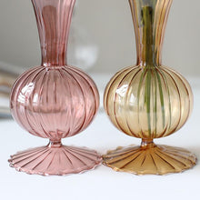 Load image into Gallery viewer, Earth Tone Petal Texture Glass Vase