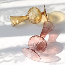 Load image into Gallery viewer, Earth Tone Petal Texture Glass Vase