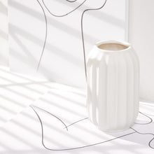 Load image into Gallery viewer, Swirl Textured Ceramic Flower Vase