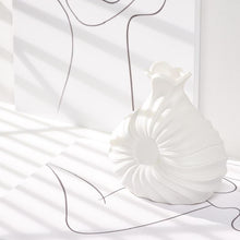 Load image into Gallery viewer, Swirl Textured Ceramic Flower Vase