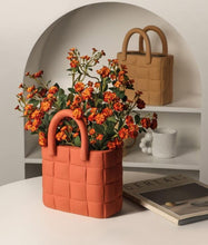Load image into Gallery viewer, Garden Weave Basket Ceramic Vase