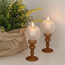 Load image into Gallery viewer, Retro Tulip Glass Candle Holder