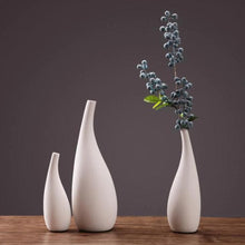 Load image into Gallery viewer, Water Drop White Porcelain Vase