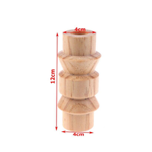 Load image into Gallery viewer, Totem Oak Wood Candle Holders
