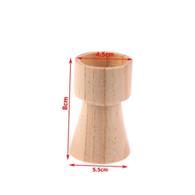 Load image into Gallery viewer, Totem Oak Wood Candle Holders
