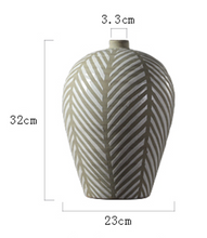 Load image into Gallery viewer, Nordic Style Vase Decoration Viking Fish Bone Clay Pot Handmade Interior Decoration - BestVase
