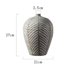 Load image into Gallery viewer, Nordic Style Vase Decoration Viking Fish Bone Clay Pot Handmade Interior Decoration - BestVase
