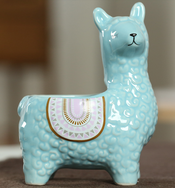 alpaca planter pot Alpaca Llama Ceramics Succulent Planter – BestVase