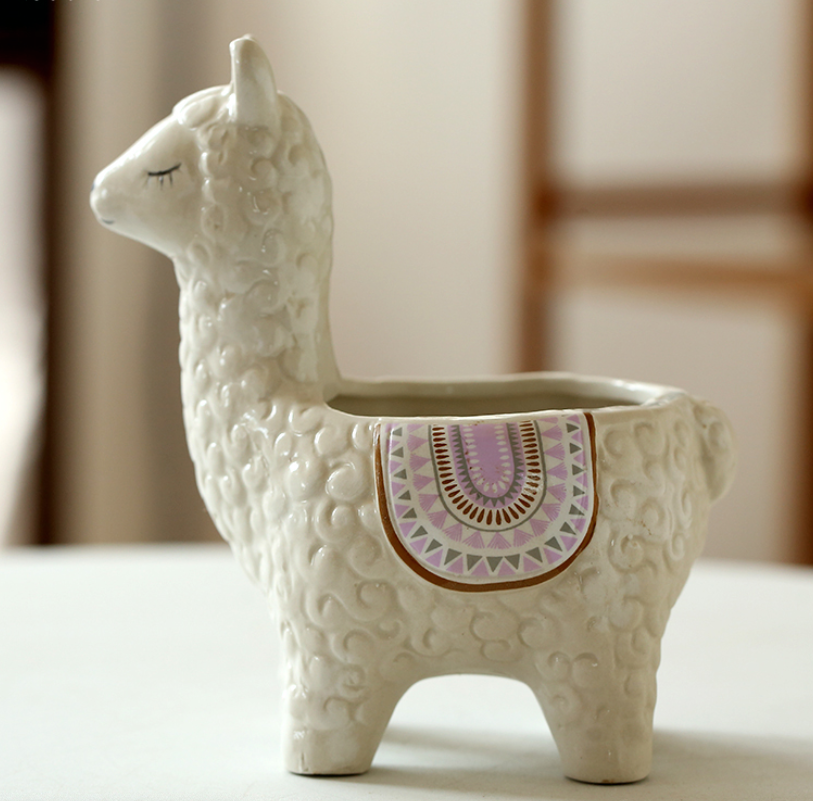 llama succulent planter Alpaca Llama Ceramics Succulent Planter – BestVase