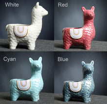 Load image into Gallery viewer, Alpaca Llama Vicuna Aipacos Ceramics Succulent Pots Mini Cute Flower Pots Small Vase Home Garden Balcony Decoration Planter - BestVase
