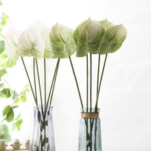 Load image into Gallery viewer, Anthurium Silk Flower Simulation Artificial Flower &quot;Enthusiasm&quot; &quot;Ardour&quot; - BestVase
