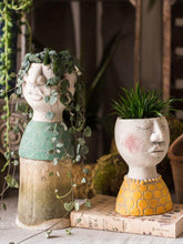 Load image into Gallery viewer, Head Planter Mother Father Family Vase Human Face Crude Pottery Flowerpot Planter Decoration - BestVase
