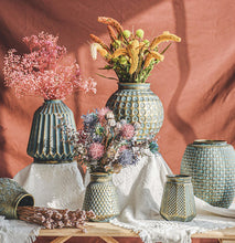 Load image into Gallery viewer, Antique Vintage Glass Bronze Antique Style Bronze Texture Vase - BestVase
