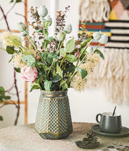 Load image into Gallery viewer, Antique Vintage Glass Bronze Antique Style Bronze Texture Vase - BestVase
