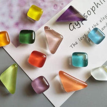 Load image into Gallery viewer, 10 PCS Candy Colorful Fridge Magnet Cute Macaron color Refrigerator Sticker Irregular Shape Shiny - BestVase
