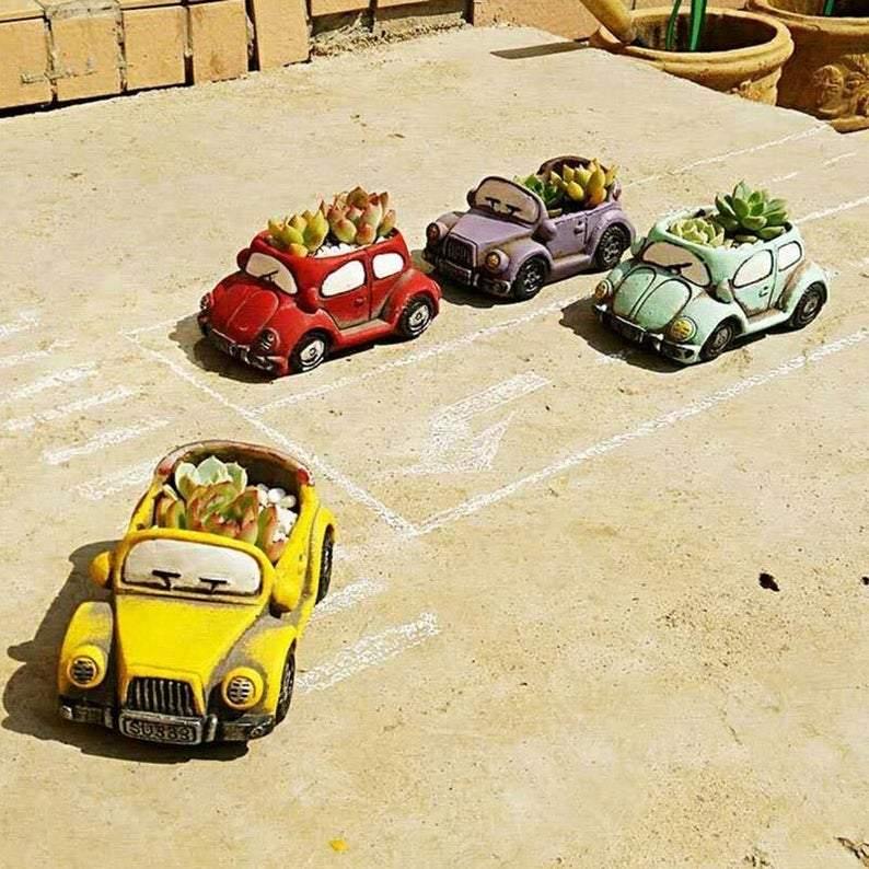 car succulent pots Mini Jeep Volkswagen Succulent Car Pots – BestVase