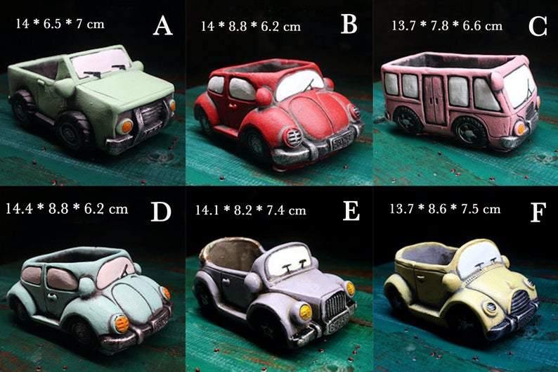 mini car succulent Mini Jeep Volkswagen Succulent Car Pots – BestVase