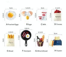 Load image into Gallery viewer, Cute 3D Resin Fridge Magnet Mini Food Kitchen Cartoon Bread Egg Refrigerator Message Sticker - BestVase
