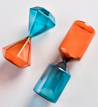 Load image into Gallery viewer, 5/15/45 Min Sandglass Hourglass Cylinder Diamond Drop Shape Style Clock Sand Glass Table Desk Office Decoration Sand Timer Egg Timer - BestVase
