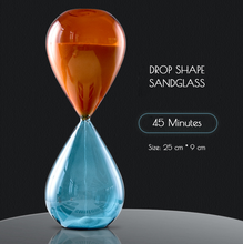 Load image into Gallery viewer, 5/15/45 Min Sandglass Hourglass Cylinder Diamond Drop Shape Style Clock Sand Glass Table Desk Office Decoration Sand Timer Egg Timer - BestVase
