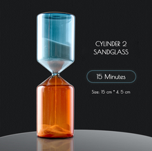 Load image into Gallery viewer, 5/15/45 Min Sandglass Hourglass Cylinder Diamond Drop Shape Style Clock Sand Glass Table Desk Office Decoration Sand Timer Egg Timer - BestVase
