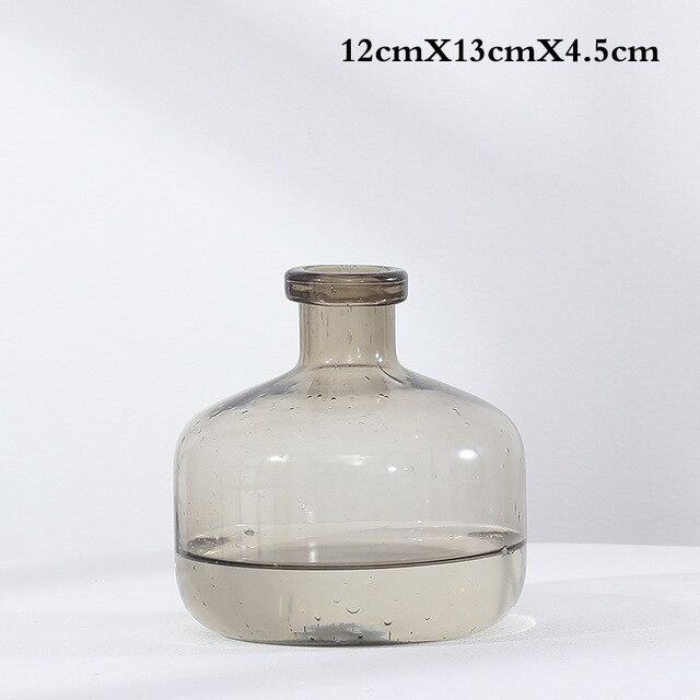 Tinted Bubble Glass Vase