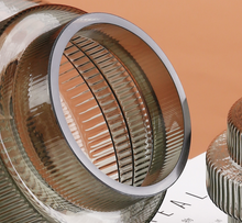 Load image into Gallery viewer, Glass Stripe Vase Transparent Geometry Steps Flower Cutting Planter Living Room Desk Home Decoration Creative Gift - BestVase
