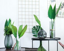 Load image into Gallery viewer, Greenery Monstera Leaf Banana Leaf Livistona Leaf Simulation Flower Artificial Plant - BestVase
