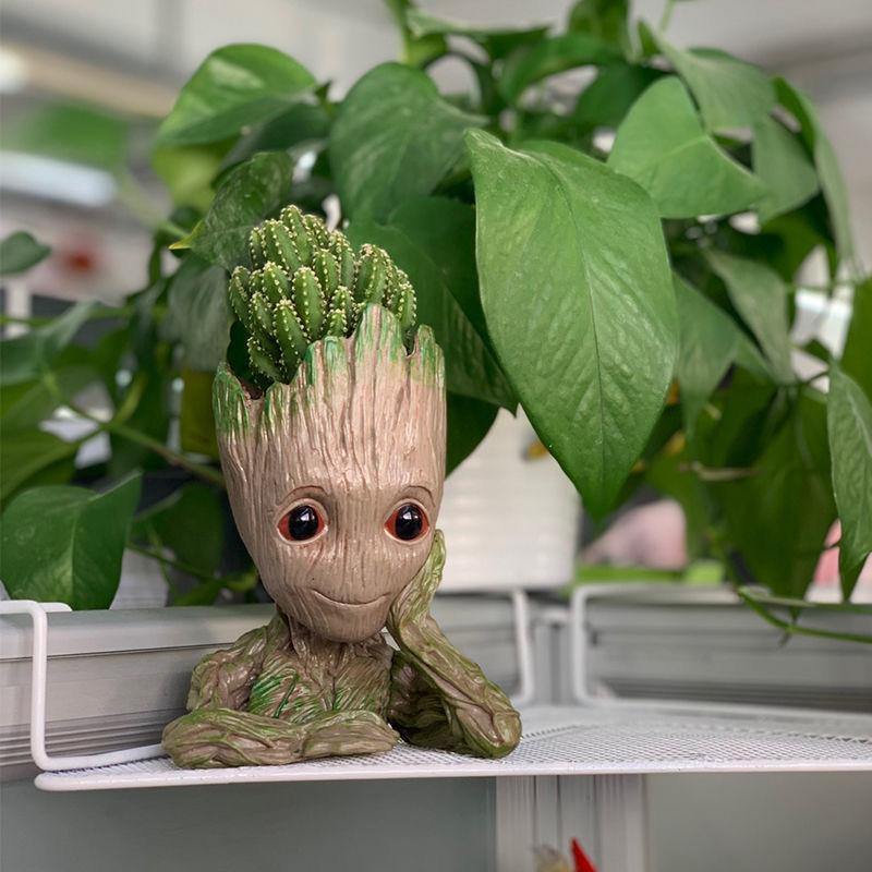 groot plant pot large Groot Baby Flowerpot Flower Pot Planter Figurines Tree Man – BestVase