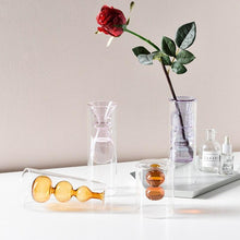 Load image into Gallery viewer, Color Inlay Glass Vase
