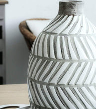 Load image into Gallery viewer, Nordic Style Vase Decoration Viking Fish Bone Clay Pot Handmade Interior Decoration - BestVase
