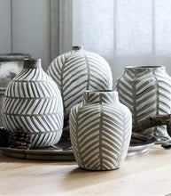 Load image into Gallery viewer, Nordic Style Vase Decoration Viking Fish Bone Clay Pot Handmade Interior Decoration - BestVase
