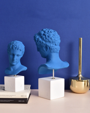 Load image into Gallery viewer, Klein Blue David&#39;s Head Ceramic Statue
