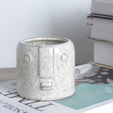 Load image into Gallery viewer, Kin Ceramic Face Planters
