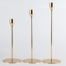 Load image into Gallery viewer, Vintage Gold Candle Holders
