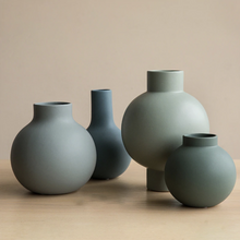 Load image into Gallery viewer, Shades of Blue Ceramic Vase
