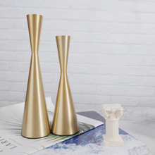 Load image into Gallery viewer, Brass Tower Retro Candle Holder
